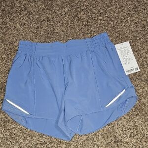 Lululemon Hotty Hot HR Short 4",lined! Sz 10, PREB-Prep Blue. Nwts!